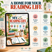 My Reading Life contents overview: reading goals, monthly plans, book reviews, reading lists, challenges and year-end reflections