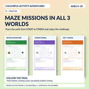 Kids Activity Book | Colourful Activity Adventures