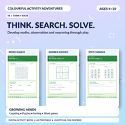 Kids Activity Book | Colourful Activity Adventures