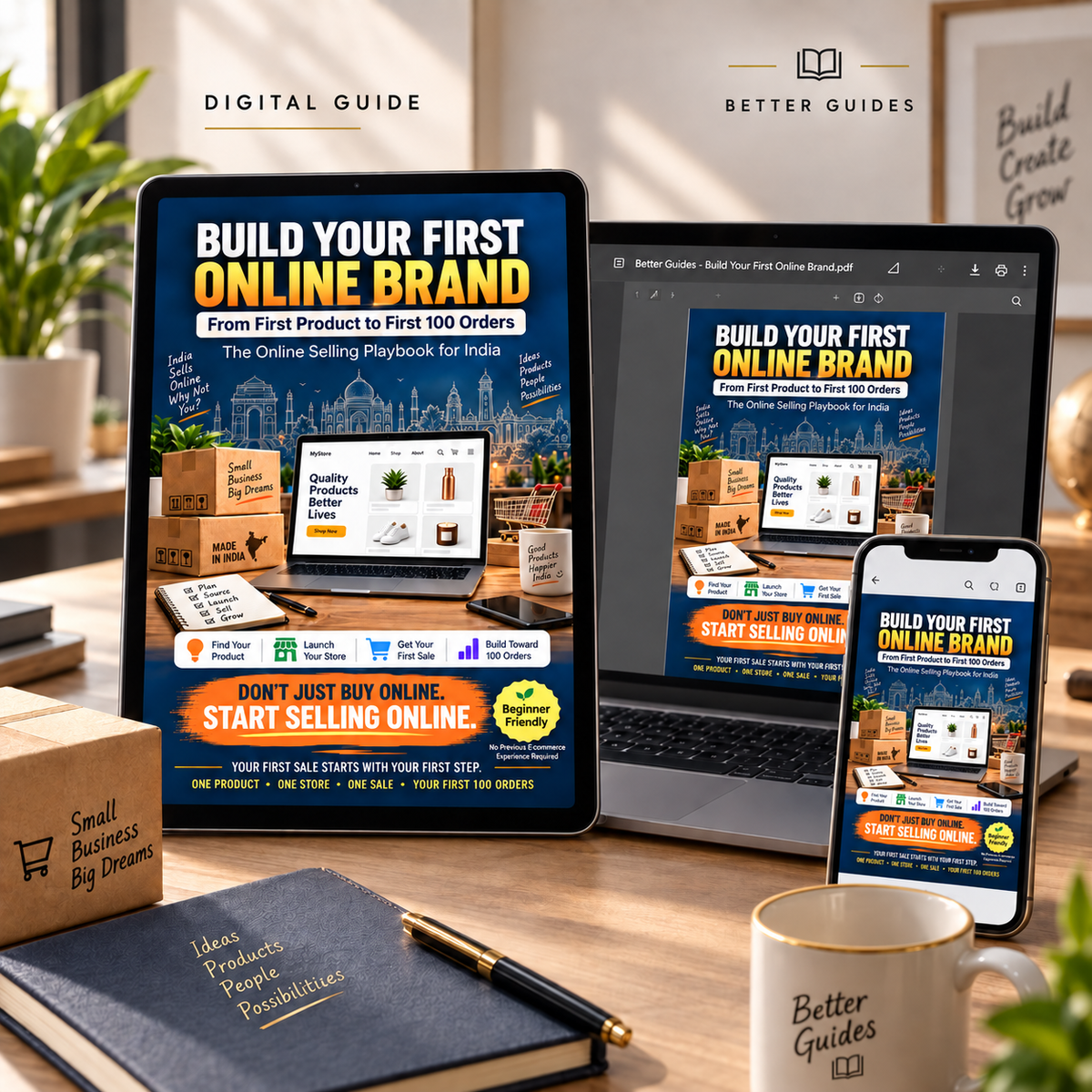 Build Your First Online Brand 400-page India ecommerce guide for launching an online business