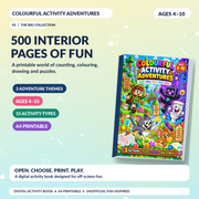 Kids Activity Book | Colourful Activity Adventures