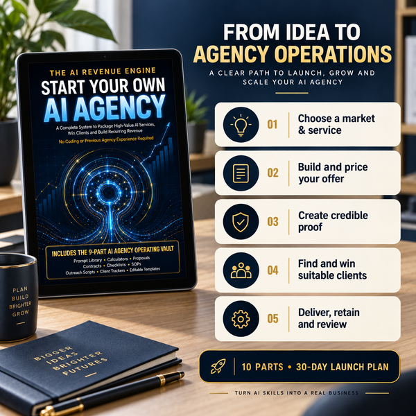AI agency guide overview: market and service, offer pricing, credible proof, clients, delivery and review