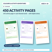 Kids Activity Book | Colourful Activity Adventures