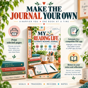 My Reading Life journal highlights: print selected pages, annotate in a compatible PDF app and return to notes and reflections