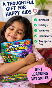 Kids Activity Book | Colourful Activity Adventures