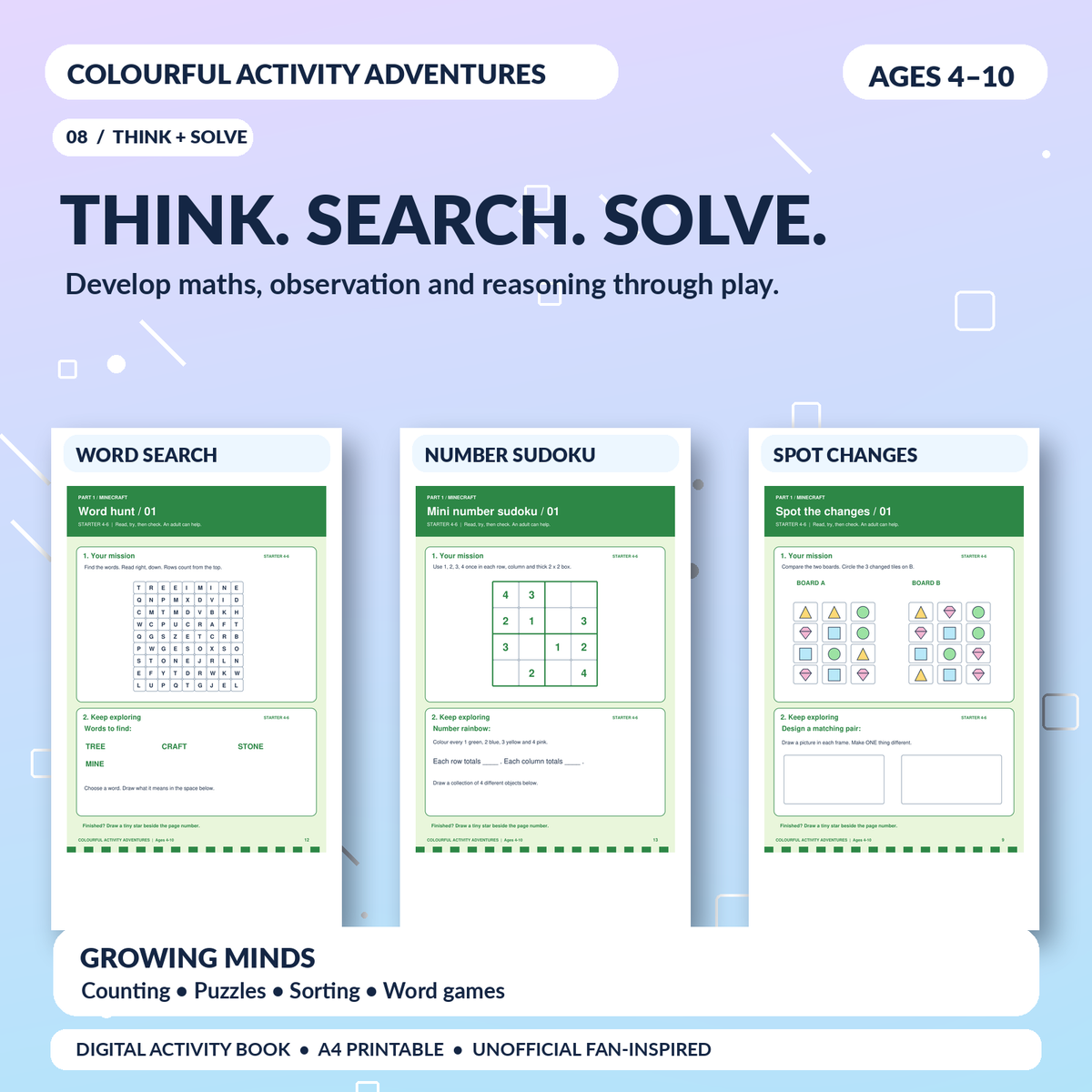 Kids Activity Book | Colourful Activity Adventures