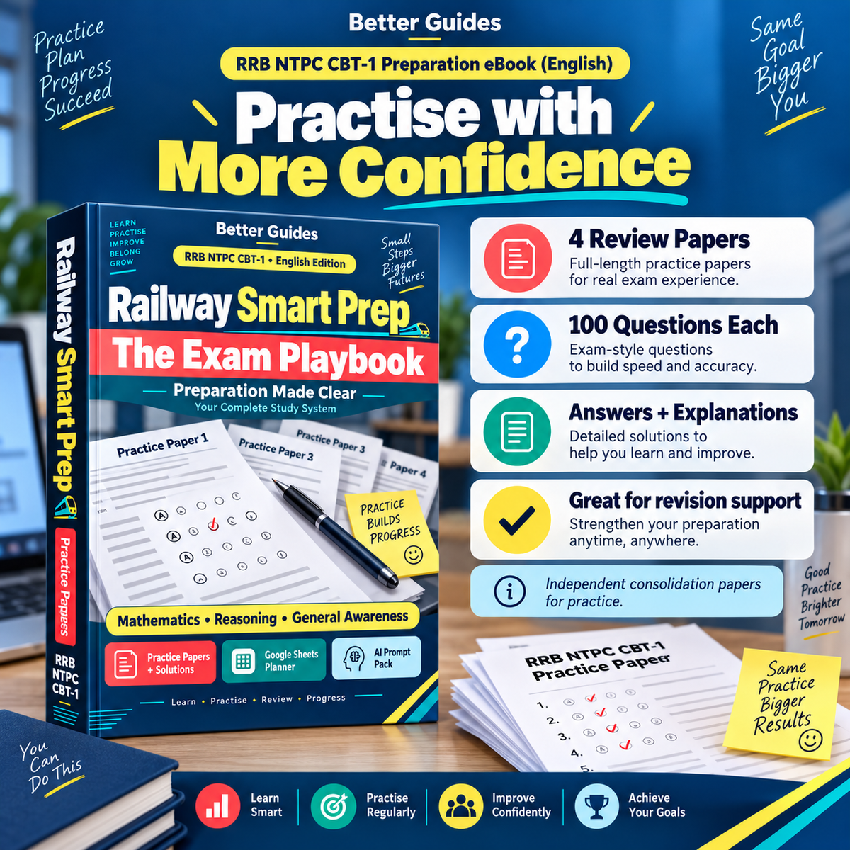 RRB NTPC CBT-1 Preparation eBook (English) | Railway Smart Prep