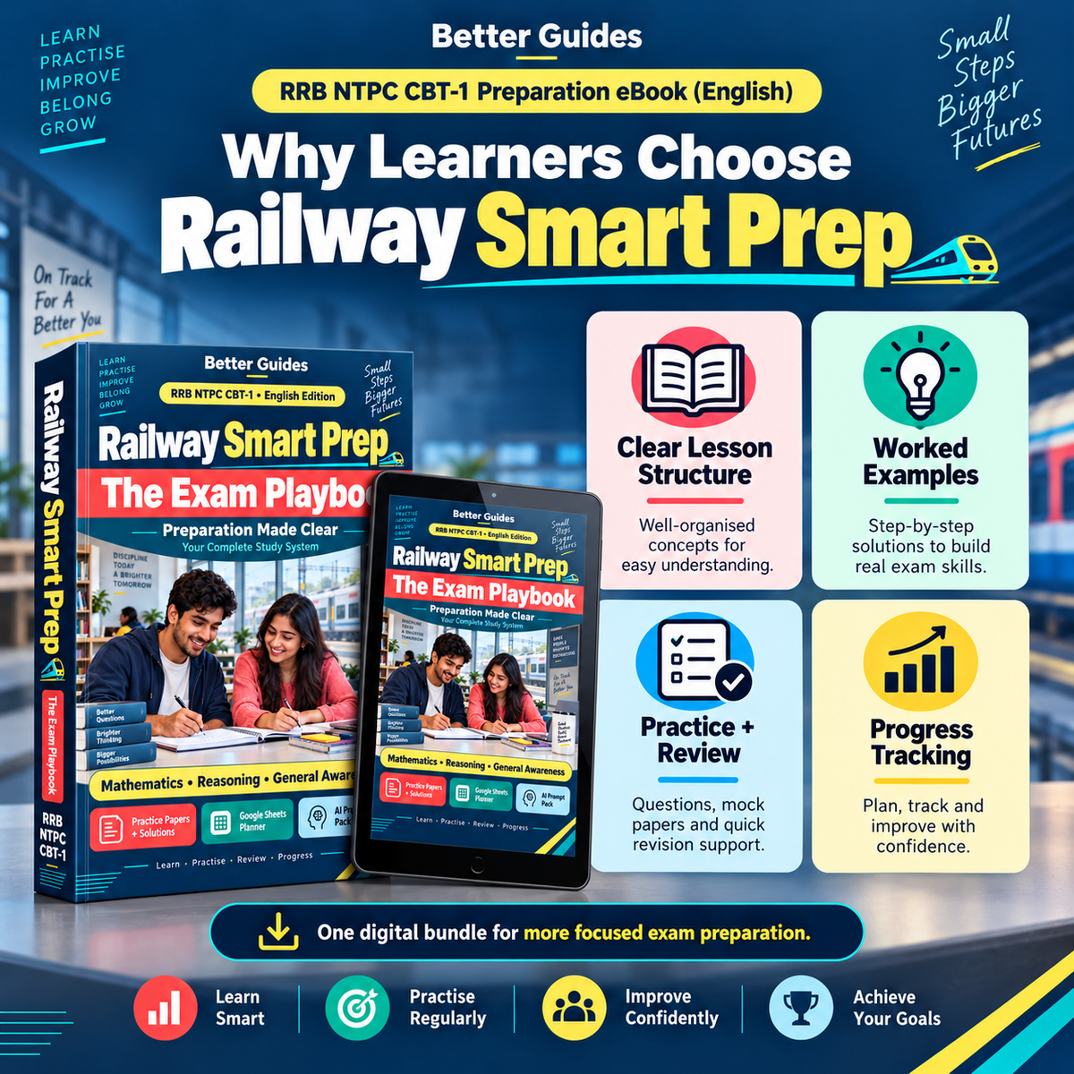 RRB NTPC CBT-1 Preparation eBook (English) | Railway Smart Prep
