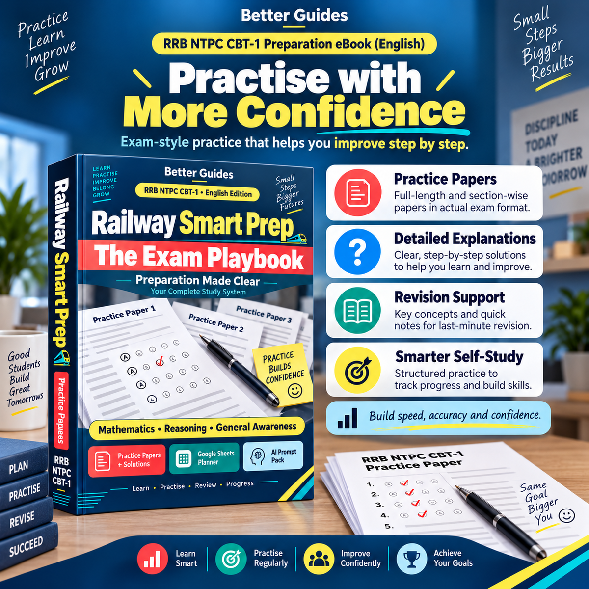 RRB NTPC CBT-1 Preparation eBook (English) | Railway Smart Prep