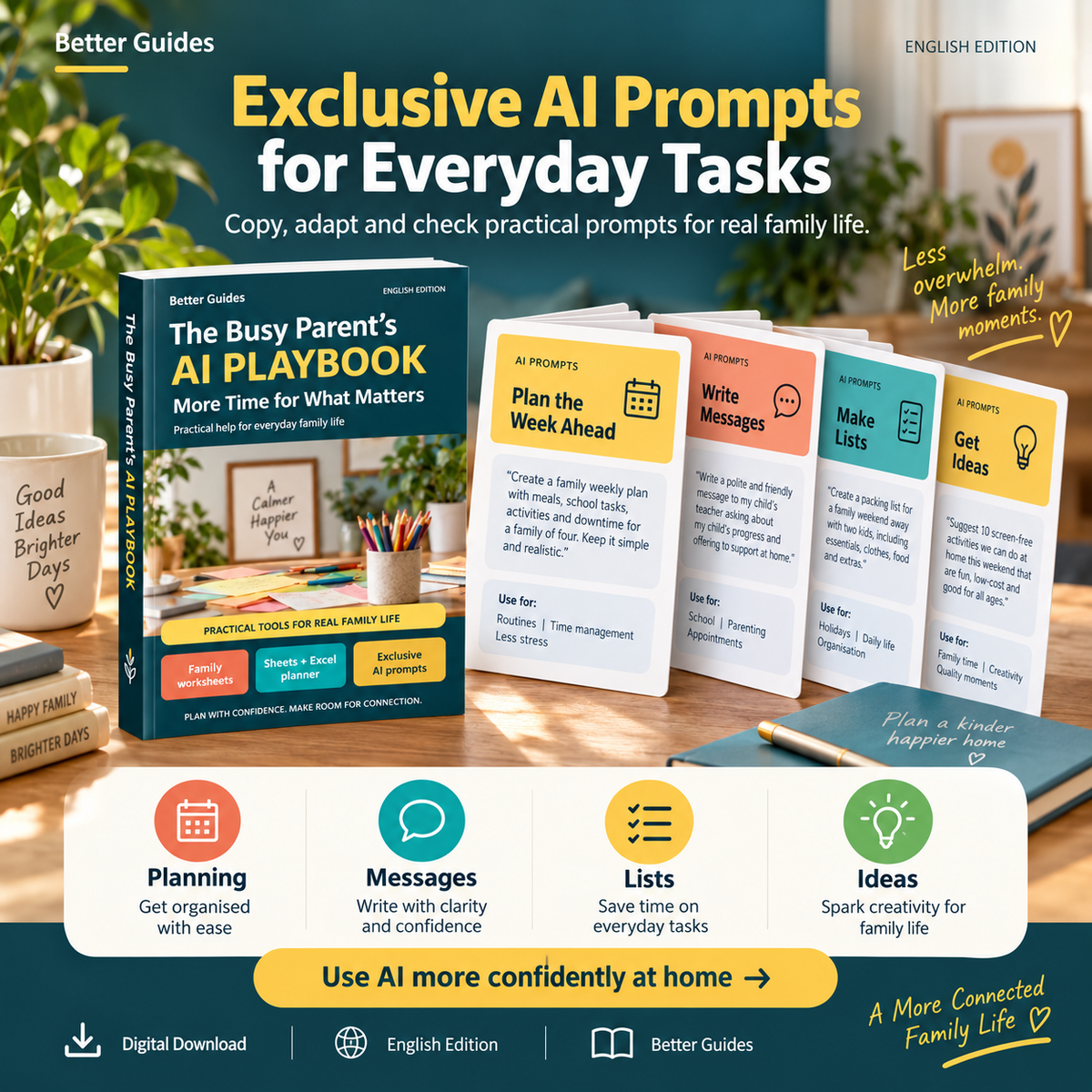 AI for Busy Parents – Family Planning & Daily Life Guide | The AI Playbook