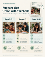 Screen-time workbook with flexible guidance for ages 3-5, 6-9 and 10-12 and different family needs
