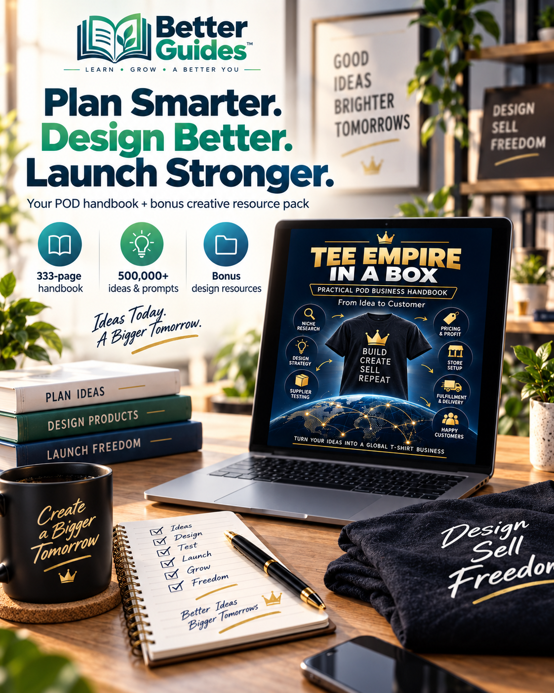 Plan smarter, design better and launch stronger with Tee Empire in a Box and its bonus creative resources