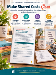 The Complete Home Management System digital guide for organizing routines, meals, money, schedules and household records