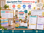 Family schedules, shared responsibilities and weekly planning in The Complete Home Management System
