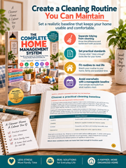 Flexible 30-day home reset and 90-day continuation plan from The Complete Home Management System