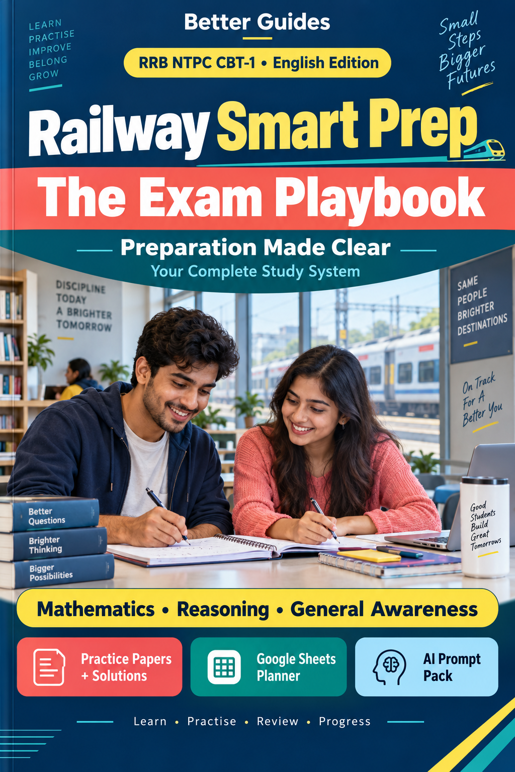 Railway Smart Prep English RRB NTPC CBT-1 preparation eBook cover from Better Guides