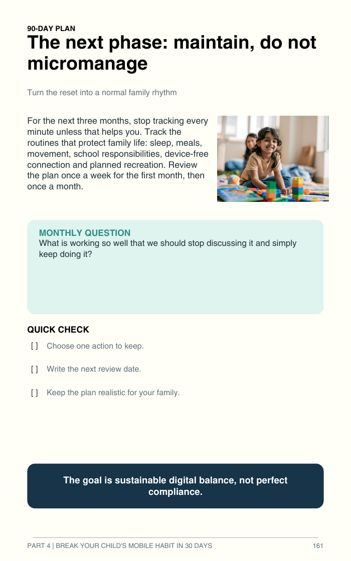 Sample page: 90-Day Plan