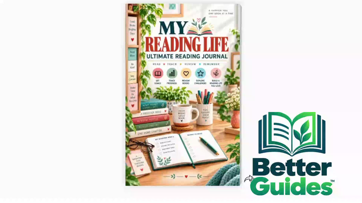 My Reading Life 250-page digital reading journal preview