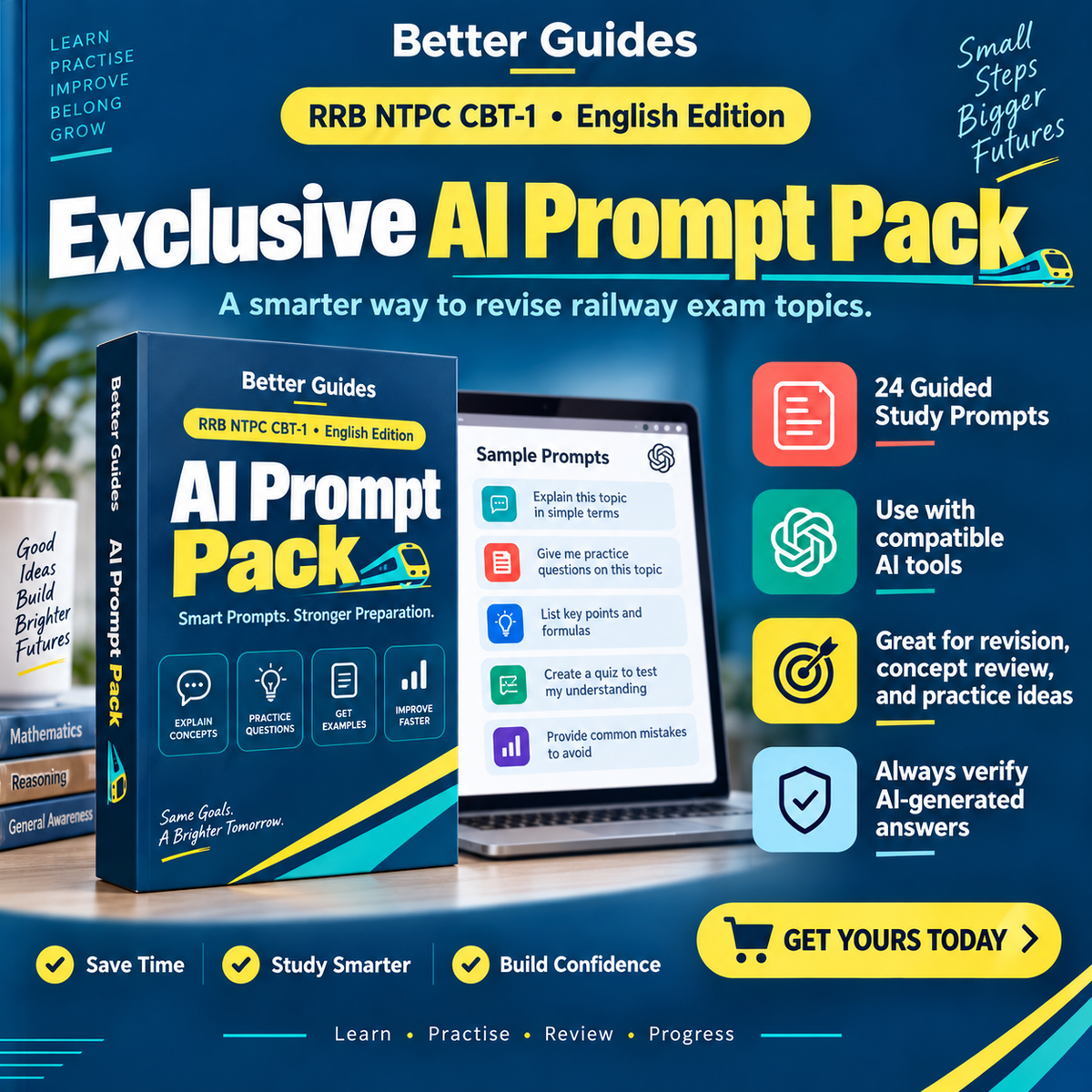Railway Smart Prep AI prompts for concept revision and independent practice